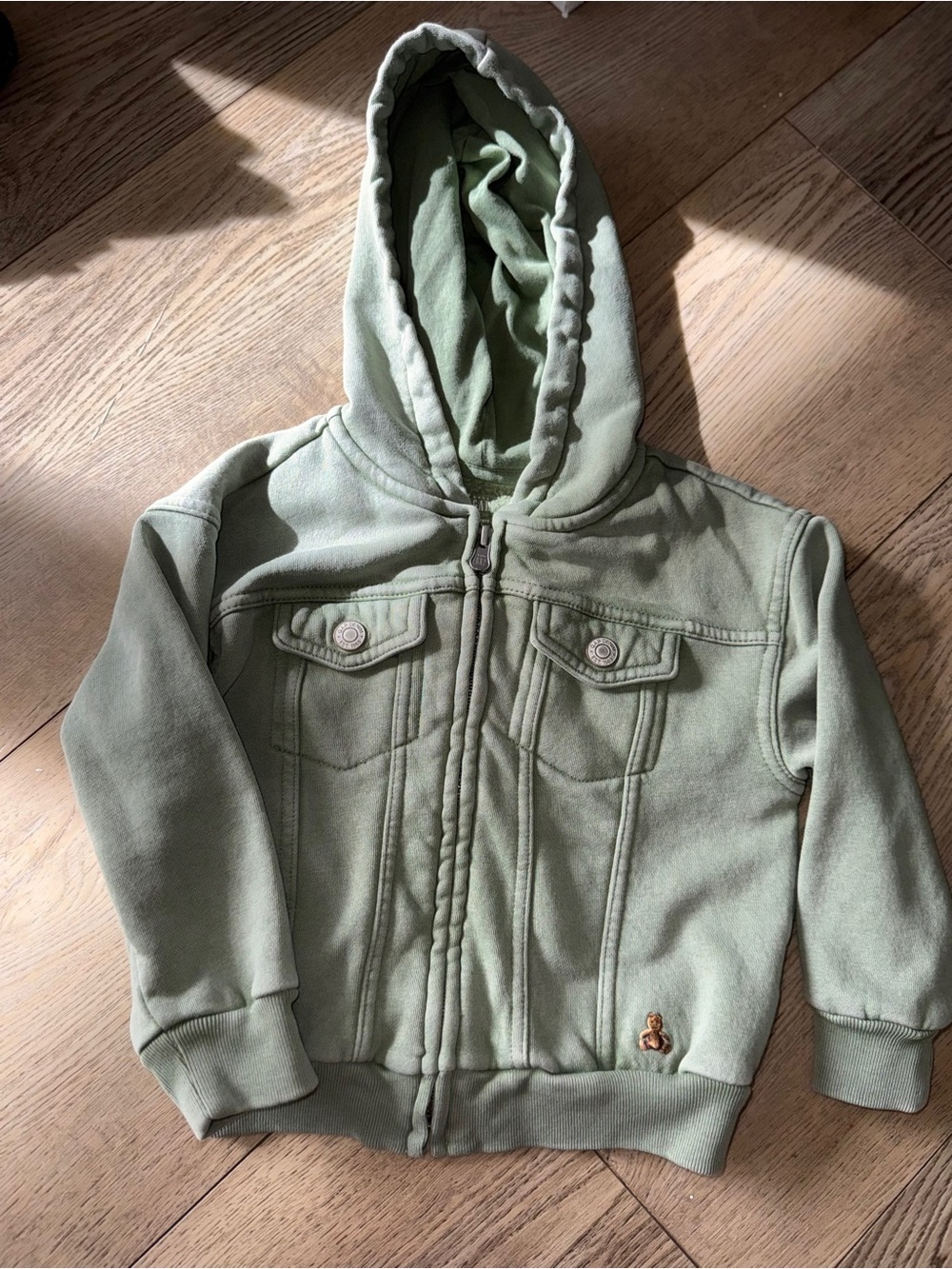 GAP Sage Green Kids Hooded Jacket